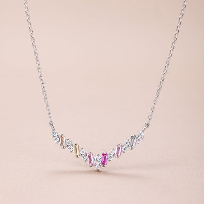 [Solara Jewelry]Dazzling Rainbow Necklace
