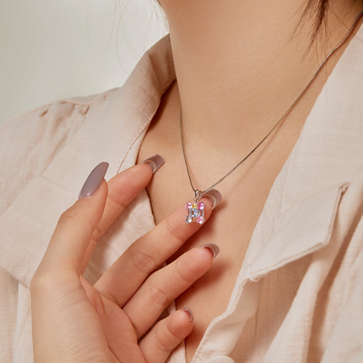 [Solara Jewelry]Gorgeous Multi Colorful Necklace