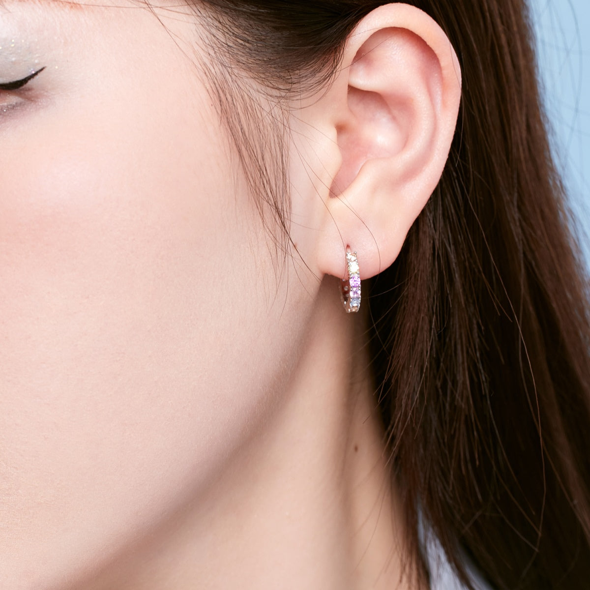 [Solara Jewelry]Radiant Colorful Round Cut Earrings