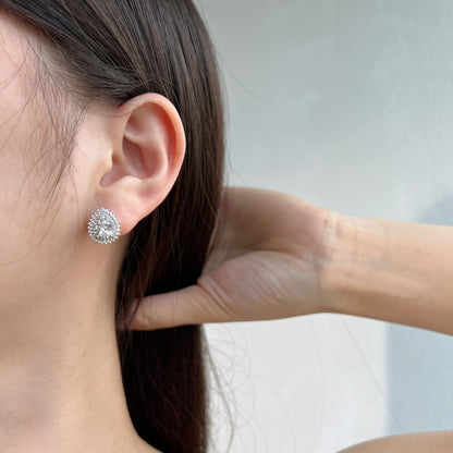 [Solara Jewelry]Delicate Gorgeous Pear Cut Daily Earrings