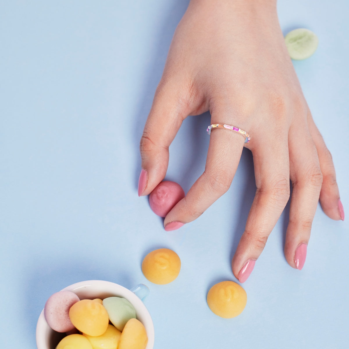 [Solara Jewelry]Lively In Shades Elegant Radiant Cut Daily Ring