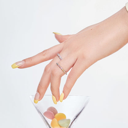 [Solara Jewelry]Charming Colorful Round Cut Daily Ring