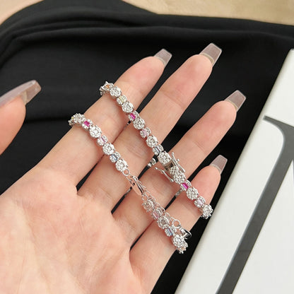 [Solara Jewelry]Dazzling Radiant Multi Cut Daily Bracelet