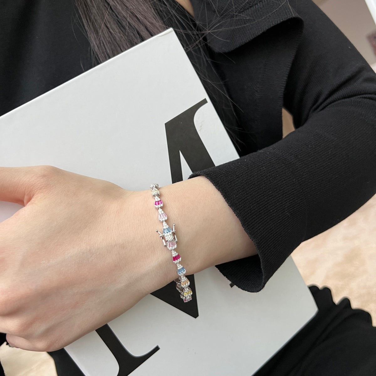 [Solara Jewelry]Radiant Water Drop Shape Daily Bracelet