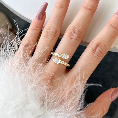 [Solara Jewelry]Delicate Lively Snake Shape Daily Ring