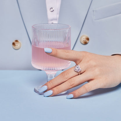 [Solara Jewelry]Delicate Ebullient Heart Shape Wedding Ring