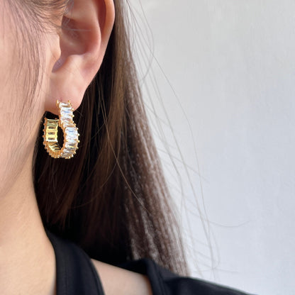 [Solara Jewelry]Radiant Heart Cutout Earrings