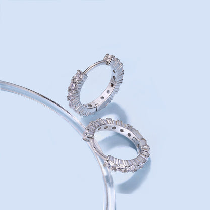 [Solara Jewelry]Radiant Colorful Round Cut Earrings