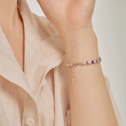 [Solara Jewelry]Radiant Colorful Round Shape Daily Bracelet