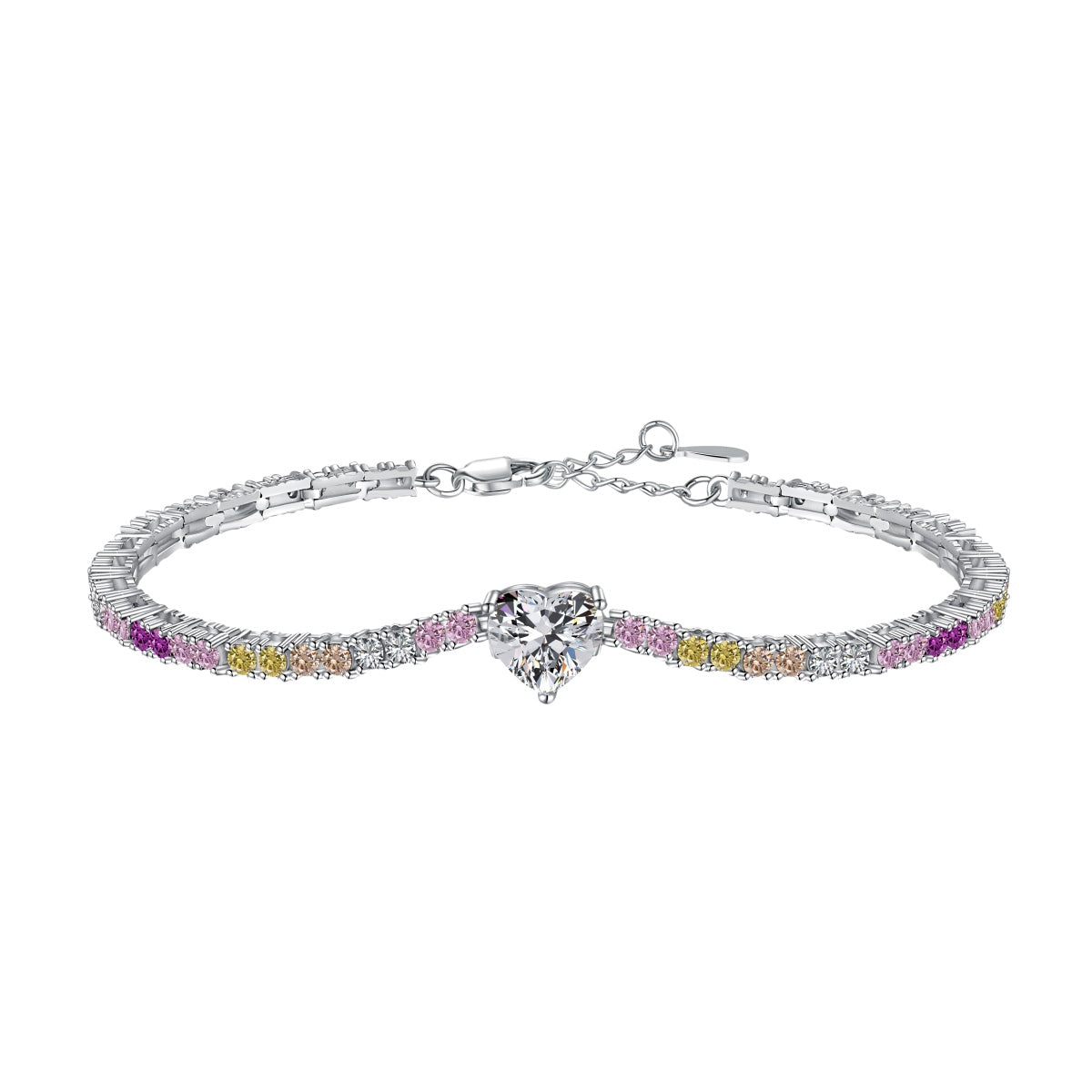 [Solara Jewelry]Delicate Romantic Heart Shape Lover Bracelet