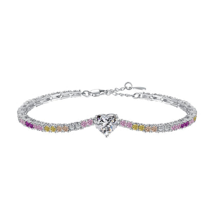 [Solara Jewelry]Delicate Romantic Heart Shape Lover Bracelet