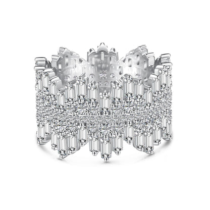 [Solara Jewelry]Luxurious Colorful Radiant Cut Daily Ring