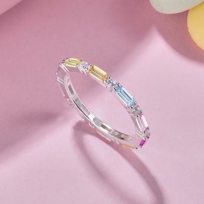 [Solara Jewelry]Lively In Shades Elegant Radiant Cut Daily Ring