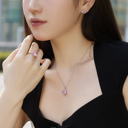 [Solara Jewelry]Four-Leaf Clover Ball Earrings