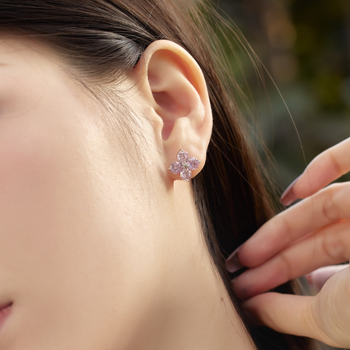[Solara Jewelry]Four-Leaf Clover Eight-Pointed Star Earrings