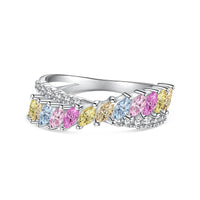 [Solara Jewelry]Unique Colorful Marquise Cut Daily Ring