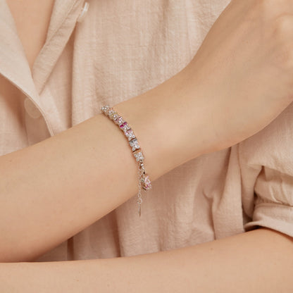 [Solara Jewelry]Unique Colorful Flower Shape Daily Bracelet