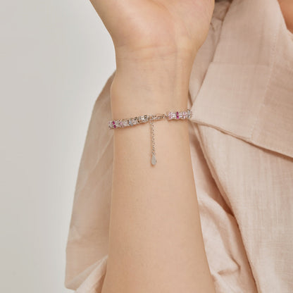 [Solara Jewelry]Unique Colorful Flower Shape Daily Bracelet