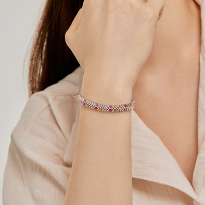 [Solara Jewelry]Dainty Radiant Emerald Cut Daily Bracelet