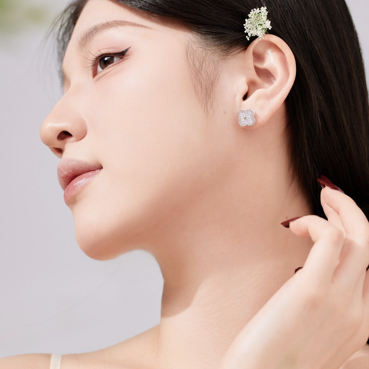 [Solara Jewelry]Four Leaf Clover Fashion Earrings