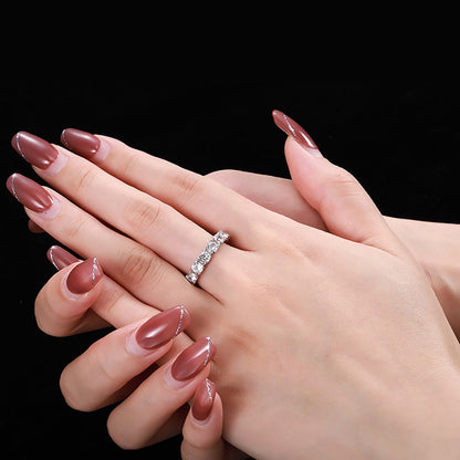 [Solara Jewelry]Eternity Round Cut Tennis Ring
