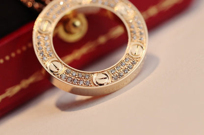 [Solara Jewelry]LOVE NECKLACE ADJUSTABLE ROSE GOLD