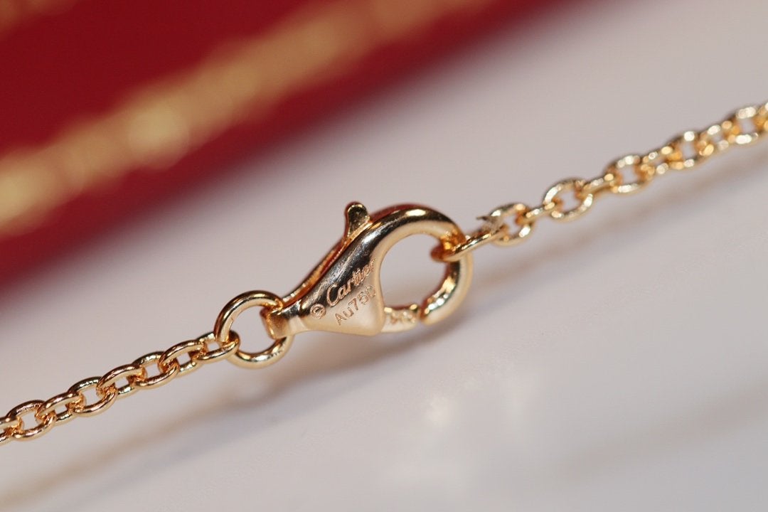 [Solara Jewelry]LOVE NECKLACE PINK GOLD AND SILVER