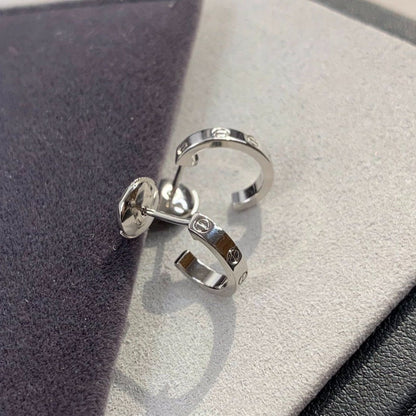 [Solara Jewelry]LOVE EARRINGS 2.65MM SILVER