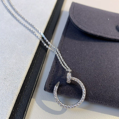 [Solara Jewelry]JUSTE NECKLACE SILVER DIAMONDS