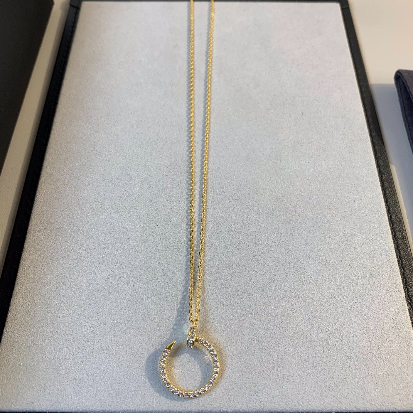 [Solara Jewelry]JUSTE NECKLACE GOLD DIAMONDS