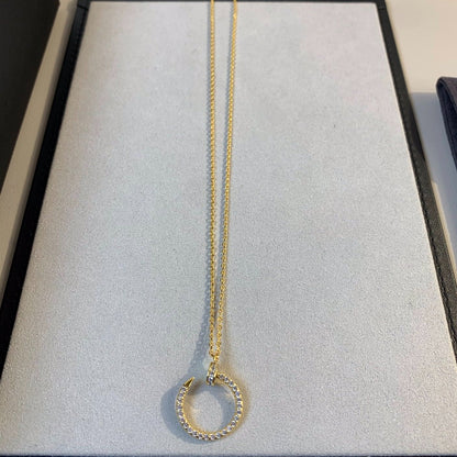 [Solara Jewelry]JUSTE NECKLACE GOLD DIAMONDS