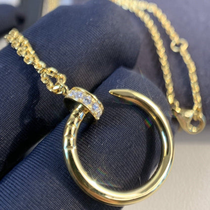 [Solara Jewelry]JUSTE NECKLACE GOLD DIAMONDS