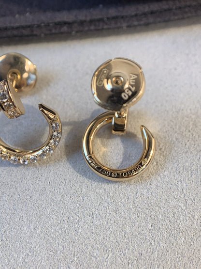 [Solara Jewelry]JUSTE EARRINGS GOLD DIAMONDS