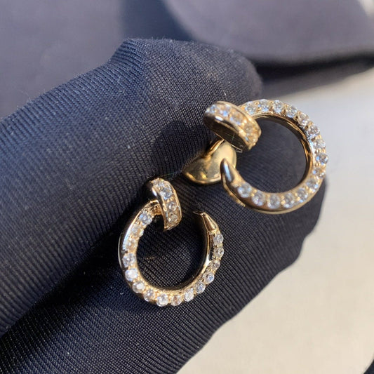 [Solara Jewelry]JUSTE EARRINGS GOLD DIAMONDS