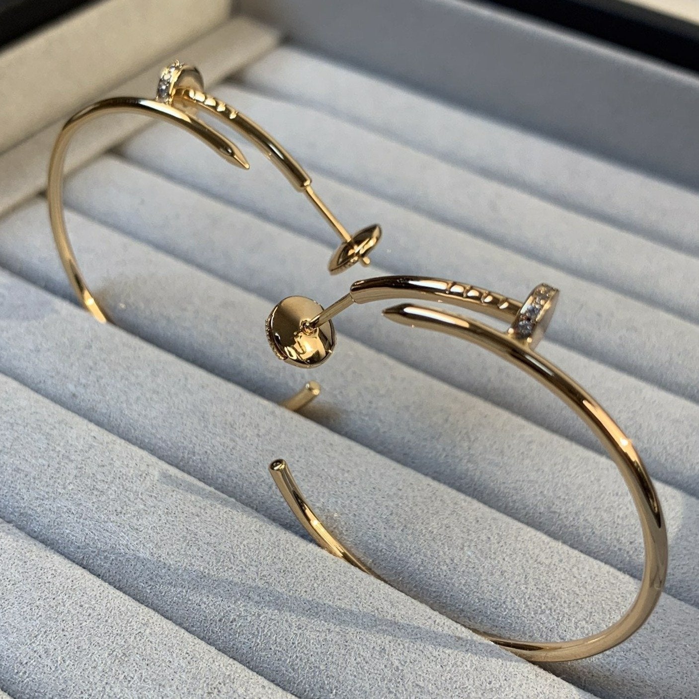[Solara Jewelry]JUSTE EARRINGS GOLD DIAMONDS 1.8MM