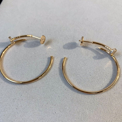 [Solara Jewelry]JUSTE EARRINGS GOLD DIAMONDS 1.8MM