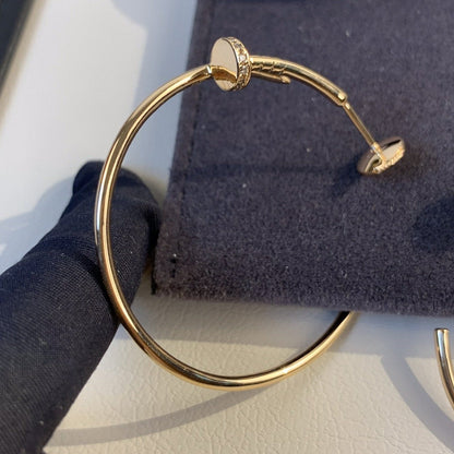 [Solara Jewelry]JUSTE EARRINGS GOLD DIAMONDS 1.8MM