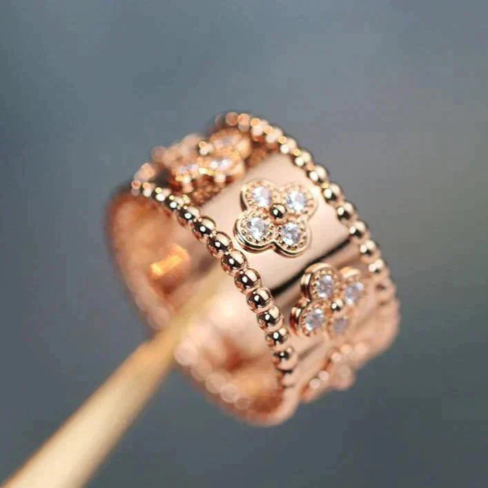 [Solara Jewelry]CLOVER KALEIDOSCOPE RING 10MM