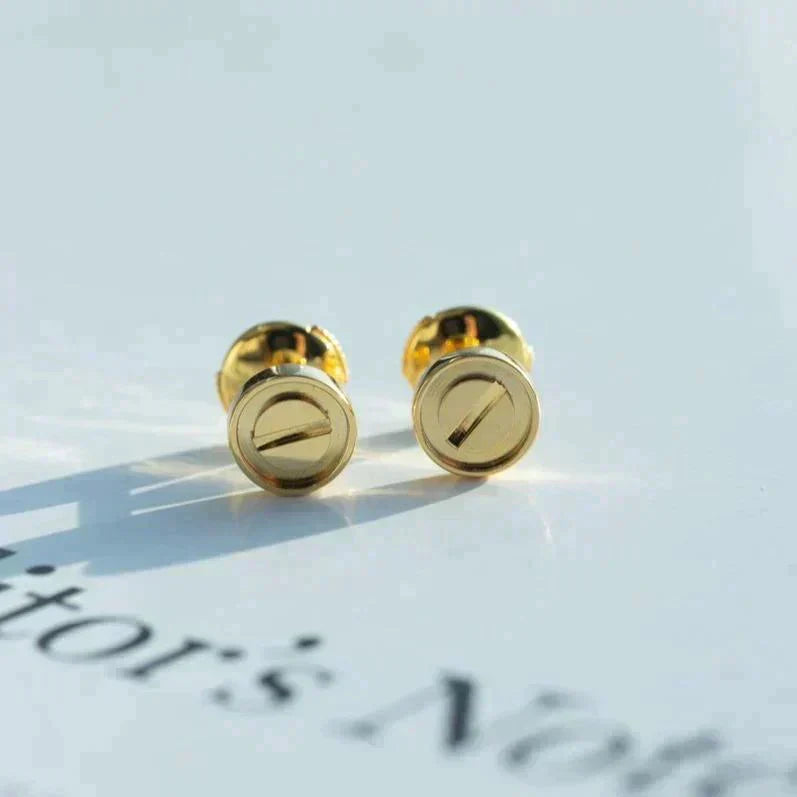 [Solara Jewelry]LOVE EARRINGS GOLD 10MM