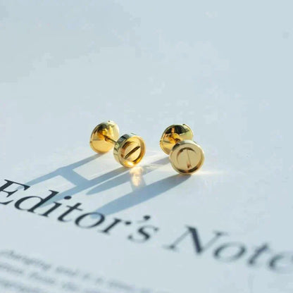 [Solara Jewelry]LOVE EARRINGS GOLD 10MM