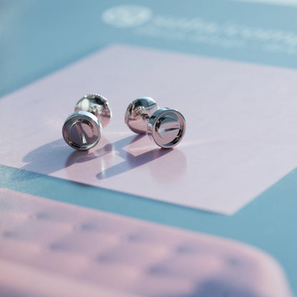 [Solara Jewelry]LOVE EARRINGS SILVER 10MM