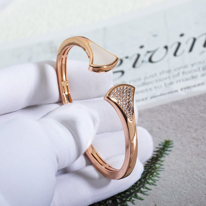 [Solara Jewelry]DREAM BRACELET OPEN PINK GOLD MOP DIAMOND