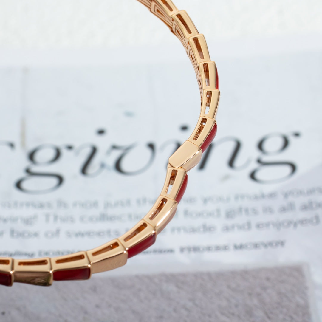 [Solara Jewelry]SERPENTI BRACELET PINK GOLD RUBELLITE