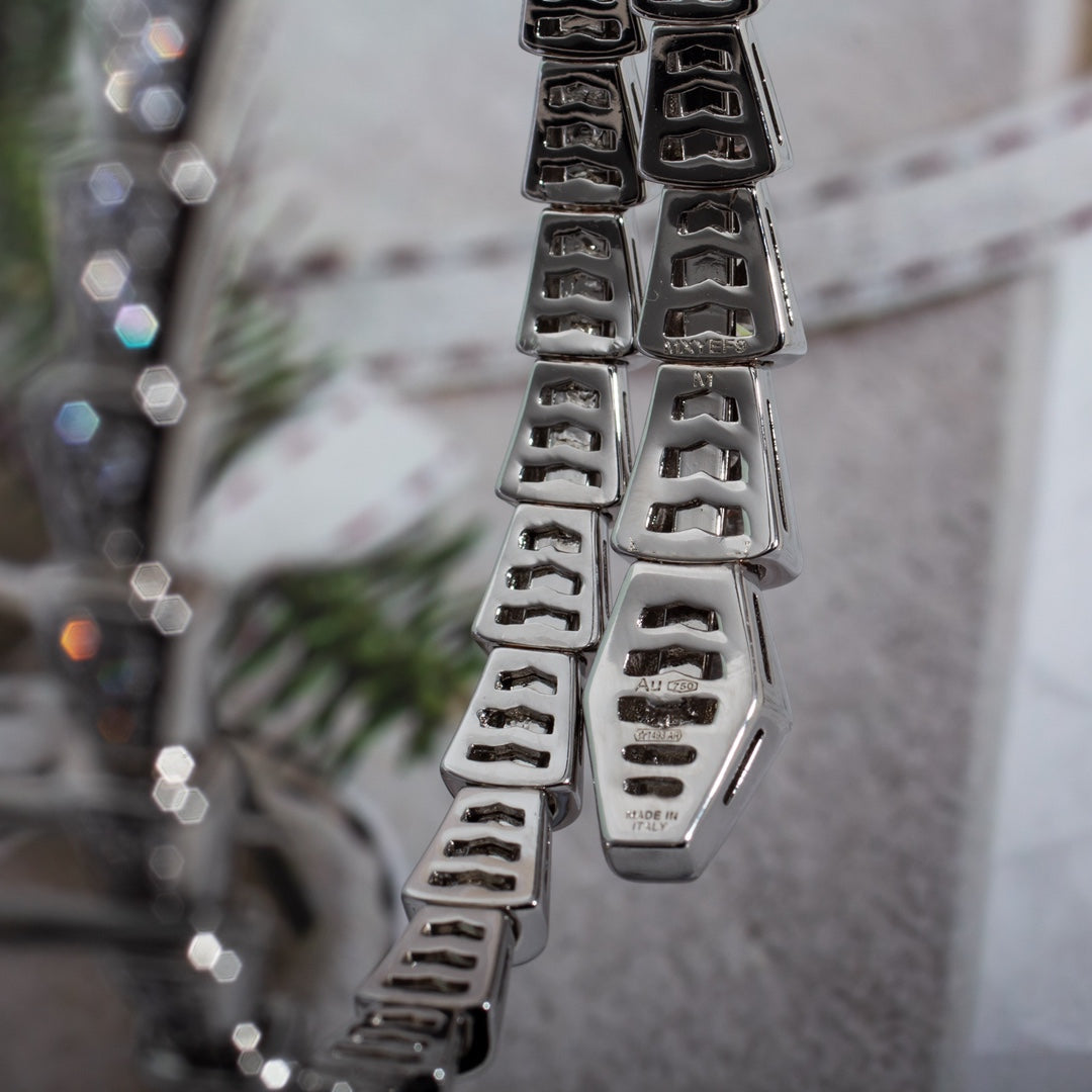 [Solara Jewelry]SERPENTI BRACELET 6MM SILVER DIAMOND