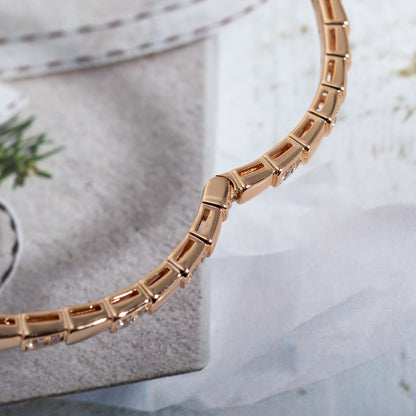[Solara Jewelry]SERPENTI SMALL BRACELET PINK GOLD DIAMOND