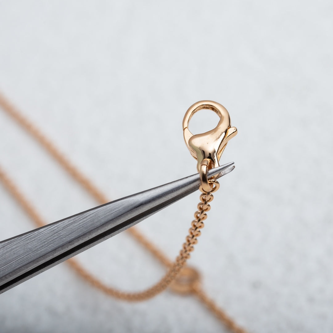 [Solara Jewelry]PARENTESI NECKLACE PINK GOLD