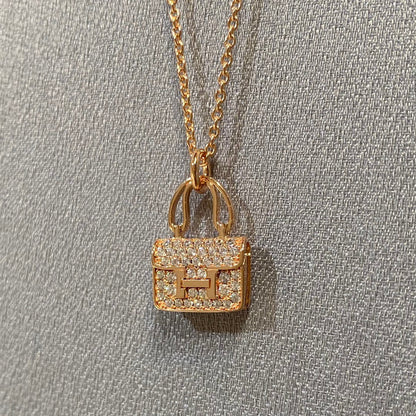 [Solara Jewelry]CONSTANCE PEDANT DIAMOND NECKLACE