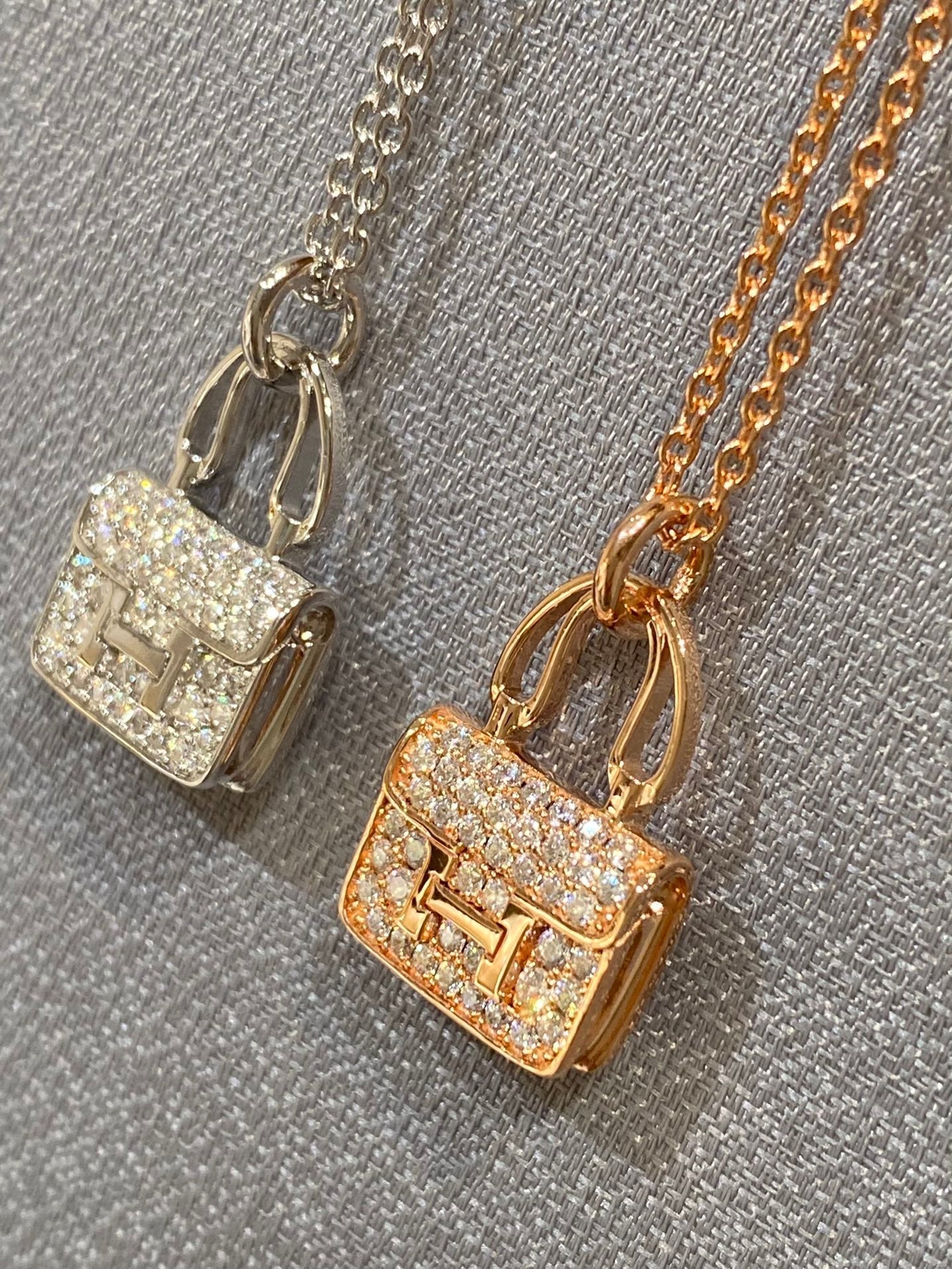 [Solara Jewelry]CONSTANCE PEDANT DIAMOND NECKLACE