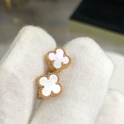 [Solara Jewelry]CLOVER MINI GOLD EARRINGS