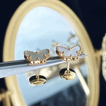 [Solara Jewelry]SWEET BUTTERFLY MOP EARSTUDS